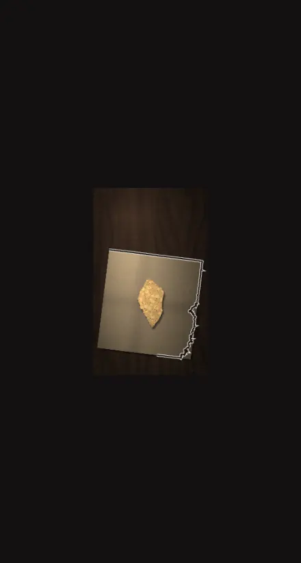 The reveal sequence. A photograph of a broken poppadom on a napkin, with a white country outline drawing itself over the edge of the napkin.